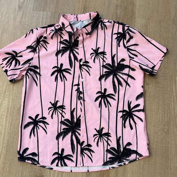 MEN'S GOLF HAWAIIAN SHIRTS BUTTON DOWN SHIRT - Picture 2 of 3